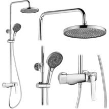 Rea – Duschset Rebel Chrome – Chrom – Messing/ABS – 1500 mm Schlauchlänge – 3 Funktionen – 24 Monate Garantie