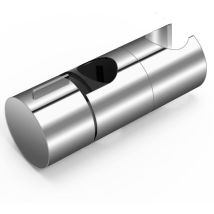 Odipie - Duschhalterung, 18–25 mm, verstellbarer Durchmesser, Chrom-Design, Handbrausenhalter, einfache Installation für Duschstange