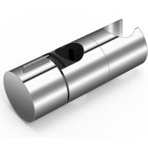 Ersandy - Duschhalterung, 18–25 Mm Verstellbarer Durchmesser, Handbrausehalterung Im Chrom + Abs-design, Einfache Installation, Geeignet Für 