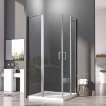 Duschkabine 100x75 Cm Pendeltür Eckeinstieg Duschkabine Schwingtür Mit Fester Segment Eckdusche Duschkabine Pendeltür Dusche Duschabtrennung 6mm Nano 