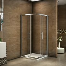 Duschkabine 76x100cm Duschabtrennung Schiebetür Eckeinstieg Dusche Ohne Duschtasse Höhe 195cm
