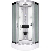 Komplettdusche Duschkabine Fertigdusche Dusche D58-50m0 90x90 Cm Ohne 2k Scheiben Versiegelung