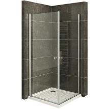 Duschkabine Eckeinstieg Duschabtrennung Mit Pendeltüren Nano-esg Klarglas 70x70x185 Cm