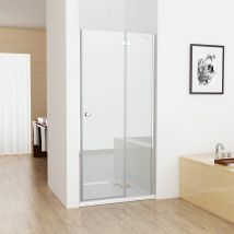 75 x 195 cm Duschabtrennung Duschwand Scharniertür Dusche esg Glas - Miqu