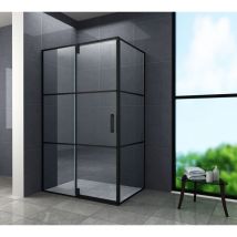Glasdeals - Duschkabine fabrico 120 x 90 x 200 cm inkl. Duschtasse - Klarglas