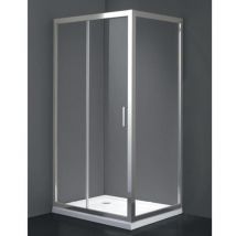 Duschkabine 100x105 Cm Höhe 200cm Rechteckig Aus Transparentem, Gehärtetem Glas – Frascio