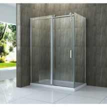 Alphabad - Duschkabine hurgo 150 x 90 x 200 cm inkl. Duschtasse - Klarglas