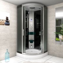 Acquavapore - Duschkabine Komplettdusche Fertigdusche Dusche D46-13M0-EC 90x90 cm mit 2K Scheiben Versiegelung