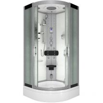 Acquavapore - Duschkabine Komplettdusche Fertigdusche Dusche D46-60M0-EC 100x100 cm mit 2K Scheiben Versiegelung