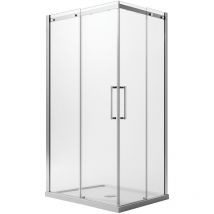 Duschkabine rechteckig mit anti-kalk h 200 mod. Prime Corner 70x120 cm linke Version