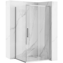 REA - duschkabine rapid slide chrome 100X80