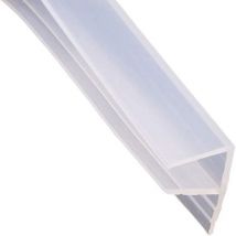 Duschkastendichtungsprofil F Ersatz Transparent Silikon 8mm 2mt 74235