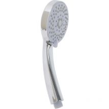 Bathroom Solutions - Duschkopf 5 Funktionen, verchromter Stahl, ø 9,5 cm, mit Schlauch aus Edelstahl