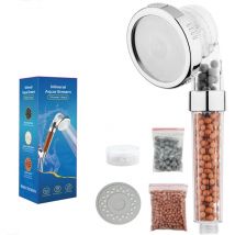 Jn.songs - Duschkopf Druckerhöhend mit Filter, 3 Modus Handbrause mit 3-Schicht Filter - 2