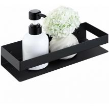 Petites Ecrevisses - Duschregal Ohne Bohren 20cm Edelstahl Badezimmer Regal Schwarz Duschkorb für Körperwäsche Shampoo Gesichtsreiniger