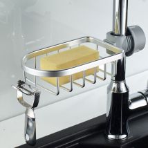 Duschregal und Aufbewahrung - 2er Set Edelstahl Duschregale ohne Bohren, Edelstahl Teleskop Badregal, Duschstützregal, Duschstange Seifenhalter,