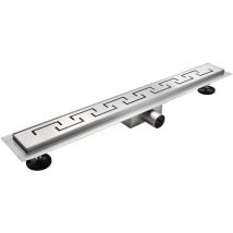 Iflair - Duschrinne Bodenablauf Griechisch aus Edelstahl sehr flach R4 80cm