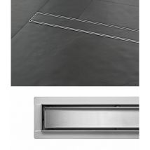 Duschrinne Bodenablauf Madeira 50 cm Edelstahl Siphon Befliesbar Ablaufrinne Ultra Flach