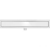 Duschrinne, Bodenablauf 60cm White Glass