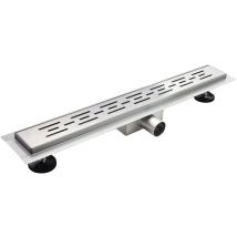 Iflair - Duschrinne Bodenablauf Quadrate aus Edelstahl sehr flach R8 110cm