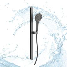 Duschset Brauseset Raio Aluminium Handbrause Stange und Schlauch anthrazit