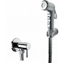 Duschset für Toilette in Chromfarbe Damast 14176 Chrom