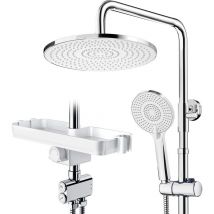Rainsworth - Duschset Mit Doppelfunktion Mit Rundem Chromnierten Knopf, 10 Zoll (umstellventil)