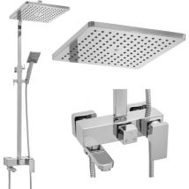 Viking Choice - Duschset - Mit Wannenarmatur - Handbrause - Und Regenbrause 30cm