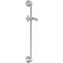 Duschstange mit Schiebehilfe Damast 300 - 11146 Chrom