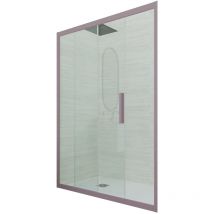 Duschtür gleittür pvc cm Klarglas Lavendel Deco