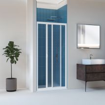 Duschtür mit Schiebetür in Acryl mod Smart mit seitlicher Öffnung 150 cm