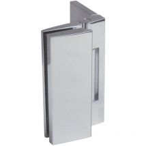 Duschtürband Bella, 90° Glas-Wand, m. Langloch, nach innen, verchromt poliert