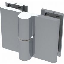Duschtür Scharnier 8411N 180 Grad Glas-Glas rechts, Zamak verchromt poliert