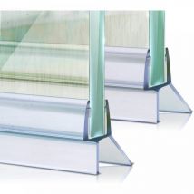 Cyslmuk - Duschtürdichtung für 100 cm Duschwand – Erweiterte Wasserführung – Duschtürdichtung ideal für 4–6 mm dicke Glastüren in Feuchträumen,