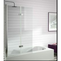 Duschwand für Badewannen mit Falttür S300 / 90 x 150 cm