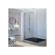 Walk In Duschwand fresh free chrom - Glas 8mm / 88.5-89.5 cm / rechts / mit Sichtschutz