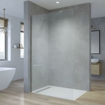 Duschwand Glas Duschabtrennung Walk-in Dusche Duschkabine Duschtrennwand Begehbare Glastrennwand Einscheiben Sicherheitsglas 8 Mm Klar Mit Nano Inkl. 