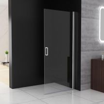 Duschwand Schwingtür Walk in Dusche Pendeltüren Duschabtrennung mit 360° Drehtür Nischentür 6mm nano Sicherheitsglas Duschtrennwand, 90 x 197 cm