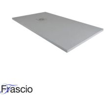 Duschwanne 100x115 Cm Vulcano Line Slim Dunkelgrau Ral 7005 Aus Kunstharz Und Marmorpulver Mit Freiem Abfluss - Frascio
