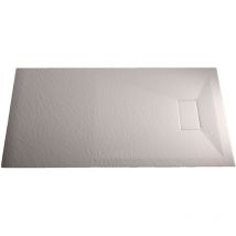 Duschtasse Weiss Stein-effekt Mod. Strong 80x120 Cm