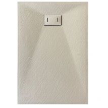 Duschtasse Taupe Stein-effekt Mod. Strong 80x120 Cm