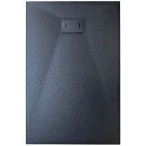 Duschtasse Anthrazit Stein-effekt Mod. Strong 80x120 Cm