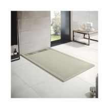 Duschwanne aus Harz, Modell Opale, Breite 80, Creme ral 1013, Maße 80 x 200 cm