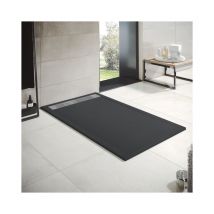 Duschwanne aus Harz, Modell Opale, Breite 90, Graphit ral 7016, Maße 90 x 190 cm