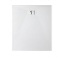 Kinedo - Duschwanne aus Kunstharz, mattweiß, Steineffekt, 100 x 80 cm pietraviva PIPIV241080BM weiß