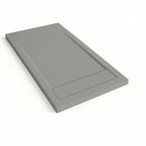 Duschwanne Bidai Mit Rahmen Farbe Zementgrau Ral 7005 70x180cm Abdeckung In Zementgrau