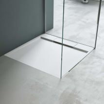 Duschwanne Duschtasse Aus Mineralguss Bxtxh: 75x75x4cm Mineralgusswanne Weiß Matt Inkl. Ablaufgarnitur02 Geoma04 - Mai&mai
