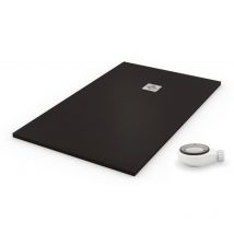 Duschwanne extra flach quartz schwarz ral 9005 80x170