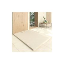 BATHME Quarzduschwanne 70x140 cm – rutschhemmende Oberfläche C3 – antibakteriell – hohe Kratzfestigkeit – einfache Installation