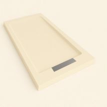 Duschwanne Steen Mit Rahmen Farbe Creme Ral 1013 80x100cm Abdeckung Edelstahl